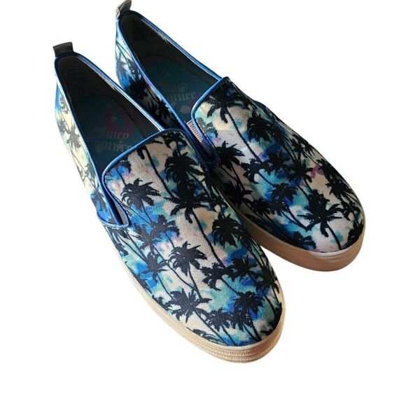 Juicy Couture Women's Palm Tree Sneakers Shoes JCNICKYPALM Slip On Size 8.5 - Picture 1 of 11